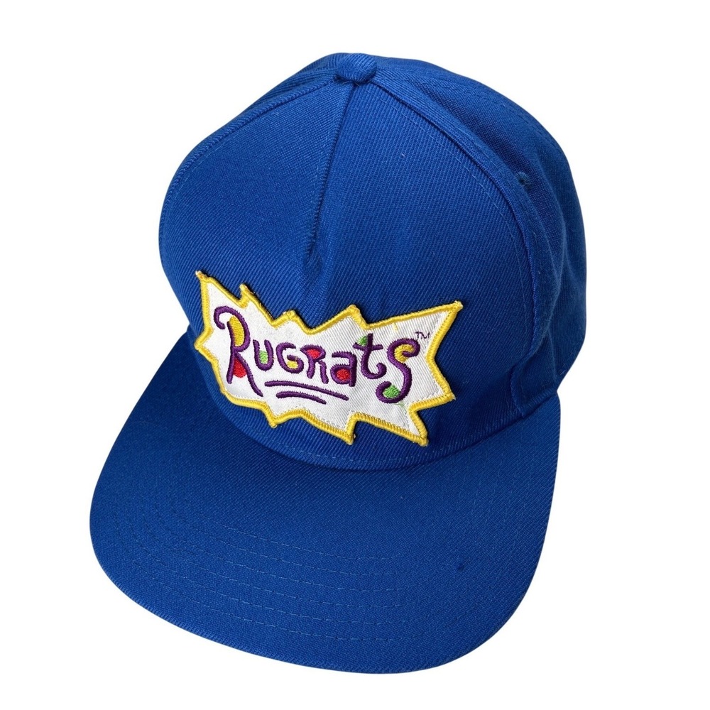 Nickelodeon Rugrats Logo Snapback Hat Blue Adjustable Baseball‎ Cap